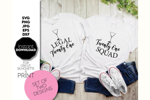 21st Birthday Tshirt Set for Squad