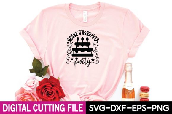 A Graphic Designer's Take on This Birthday Party SVG & T-Shirt Design