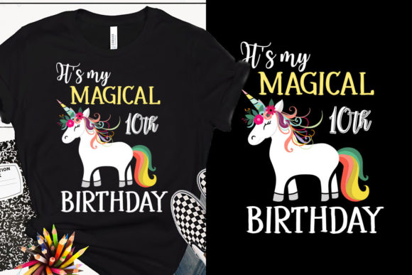 Embroidery Design Review: Unicorn T Shirt It’s My Magical 10th
