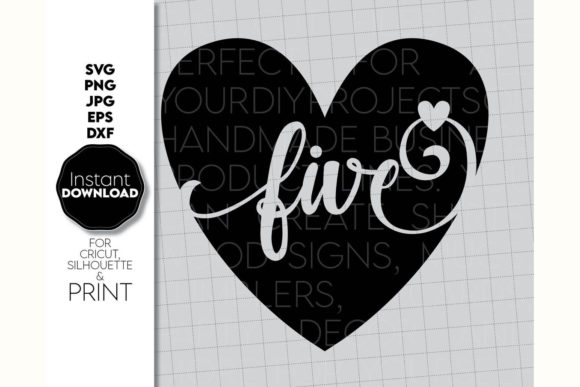 Five Birthday Gift Shirt Number in Heart: A Graphics and Crafts Review