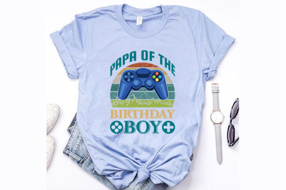 Papa of the Birthday Boy: A Versatile Graphic for T-Shirt Designs