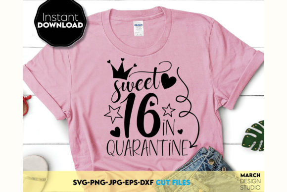 Review of 16th Quarantined Birthday Shirt Design for Crafts