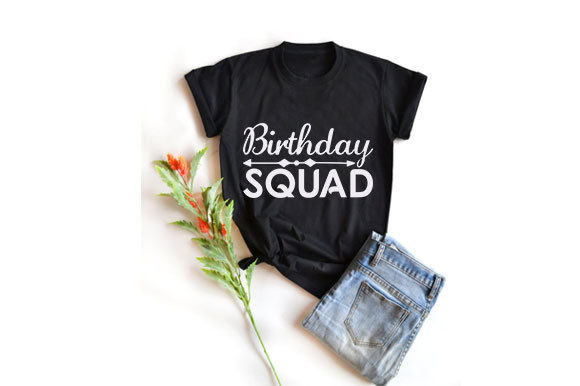 Unicorn Svg Design, Birthday Squad: Perfect for T-Shirt Designs & Graphics