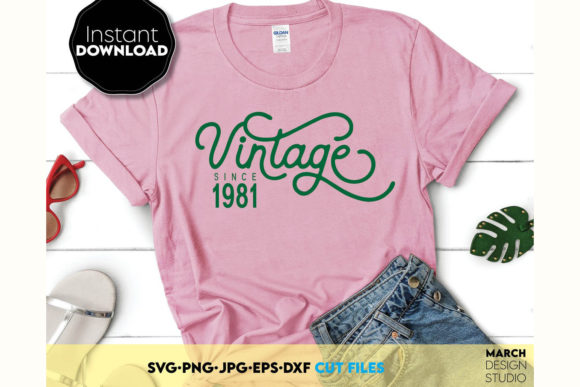 Vintage Birthday Shirt Design: A Graphics Gem for Crafts